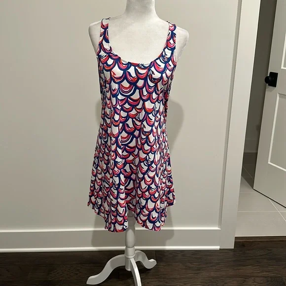 Lilly Pulitzer Scoop Neck Knit Tank Dress Sz M - Picture 1 of 9